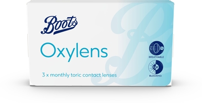 Boots oxylens Monthly for Astigmatism 3pk 1